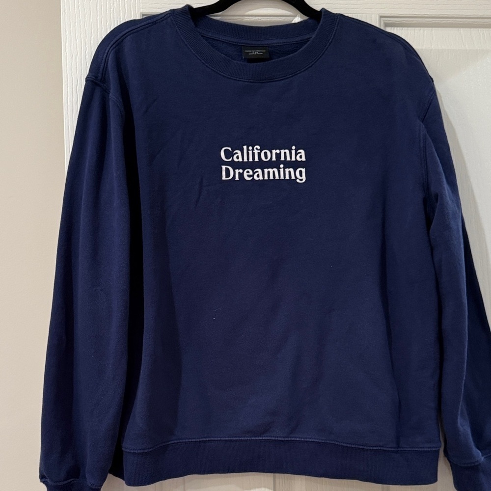 Cotton On Navy Blue Crewneck Sweatshirt